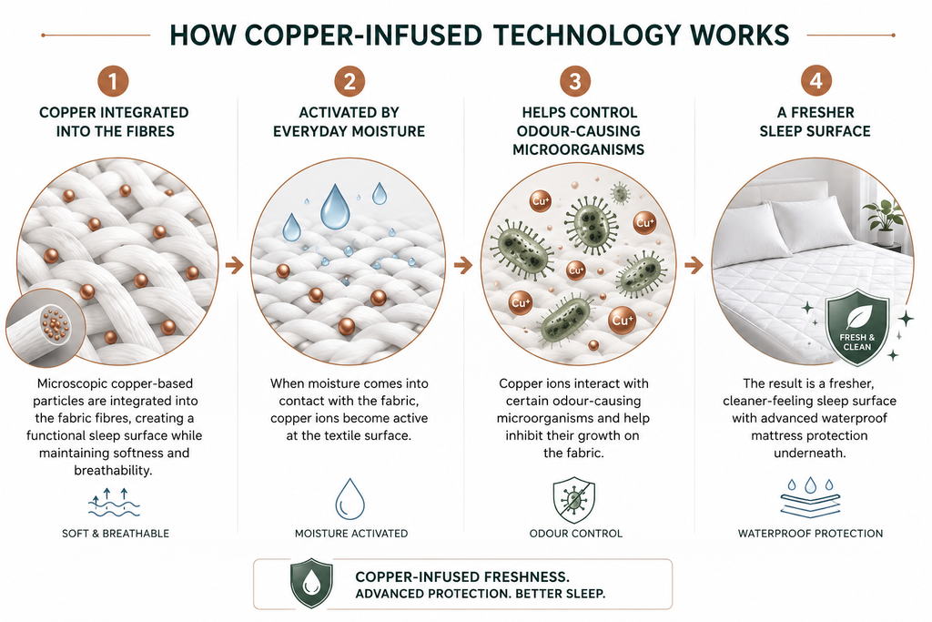 Cufrelle™ Copper-Infused Waterproof Mattress Protector