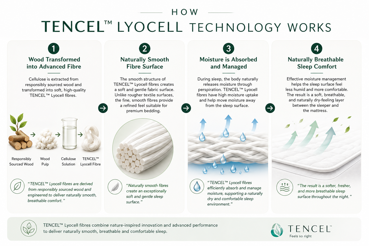 Aurelle™ TENCEL™ Lyocell Waterproof Mattress Protector