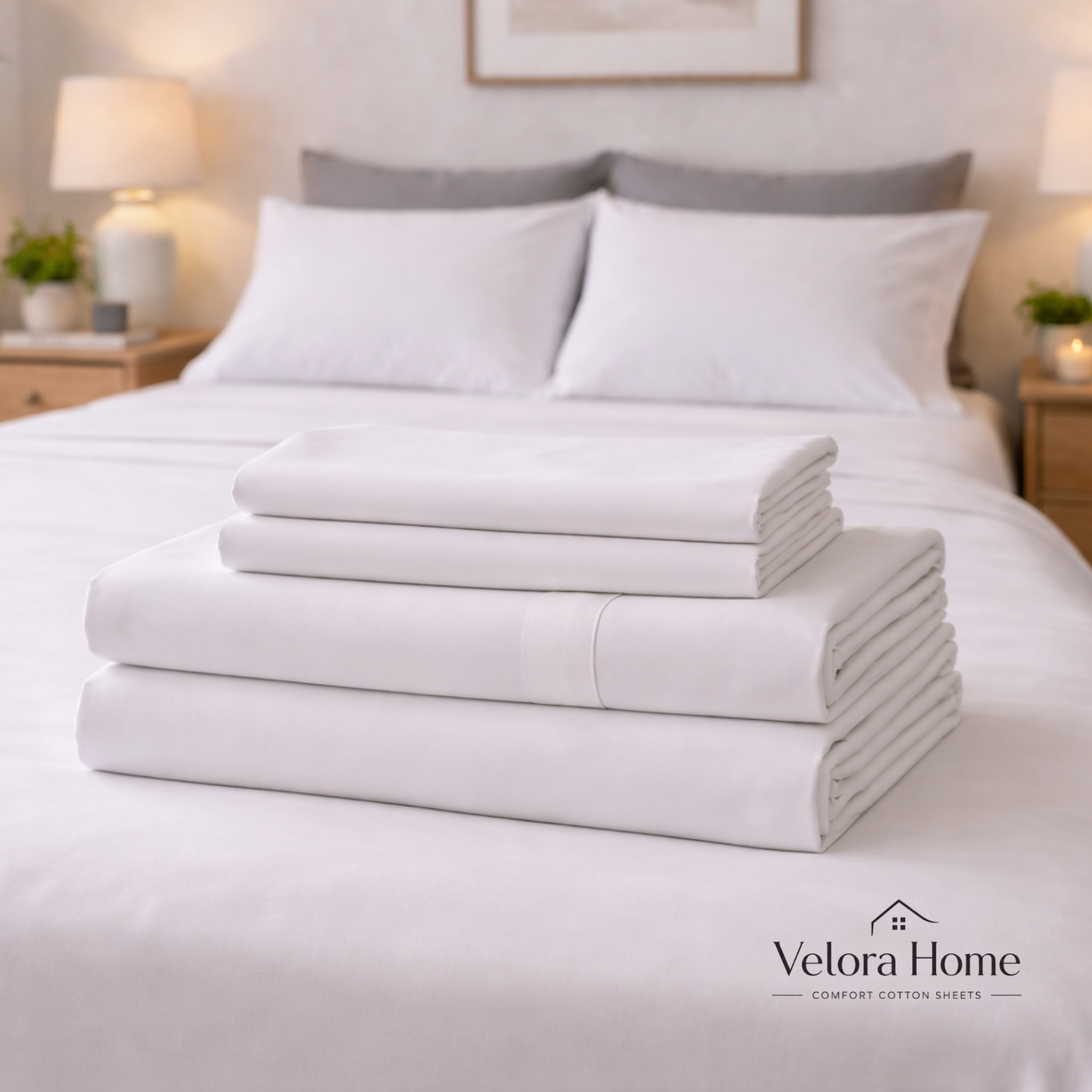 Velora Home™ 250 Thread Count Comfort Cotton Sheet Sets