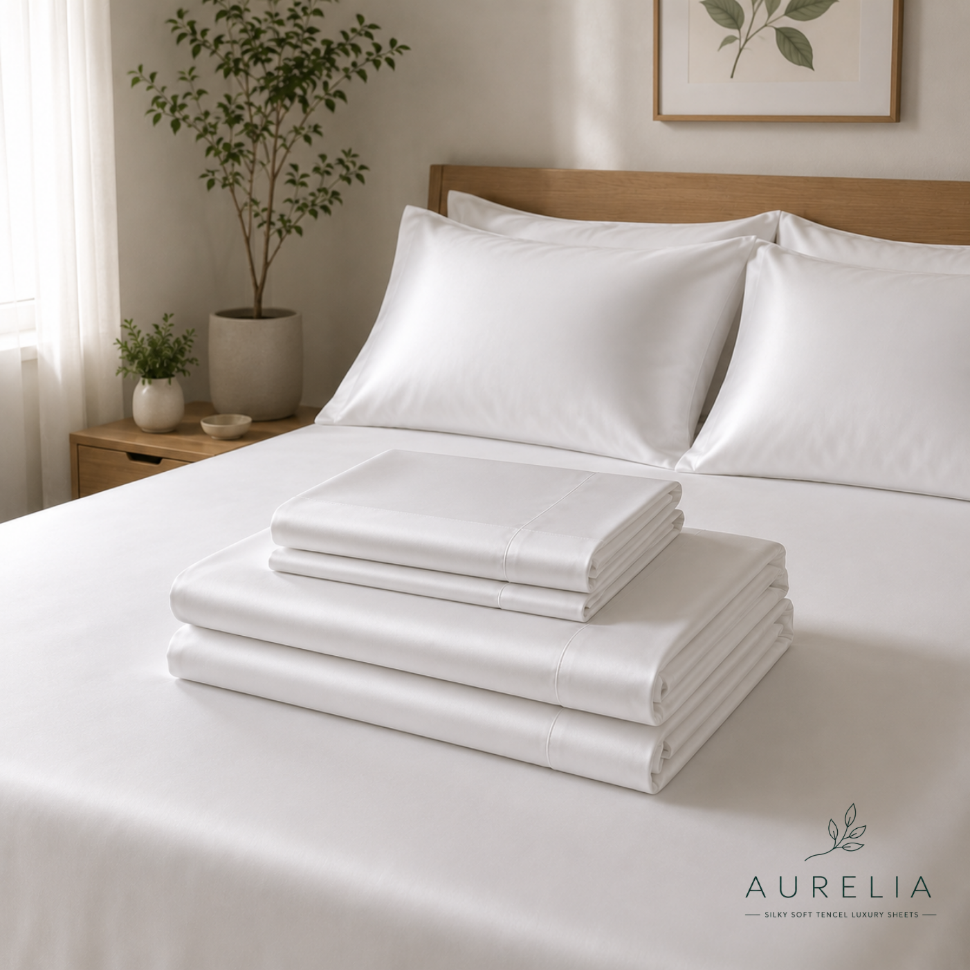 Aurelia™ 100% TENCEL™ Lyocell 300 Thread Count Sheet Set