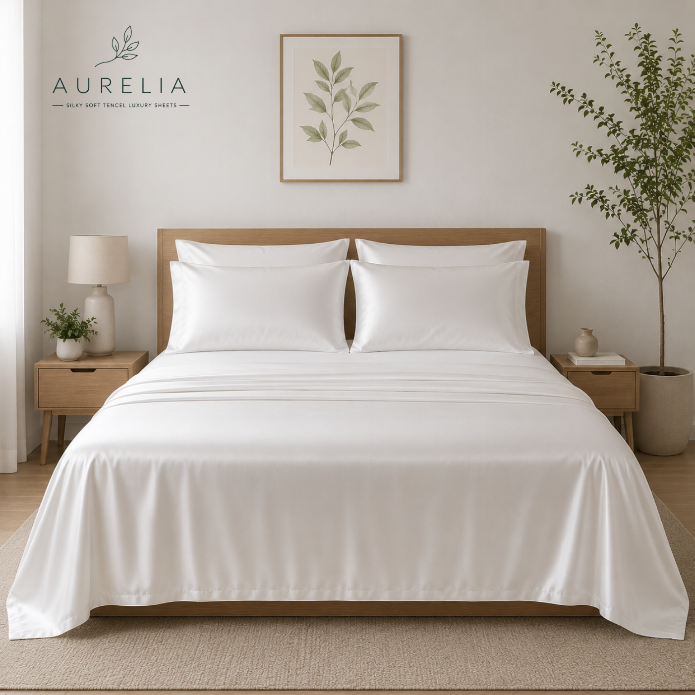 Aurelia™ 100% TENCEL™ Lyocell 300 Thread Count Sheet Set