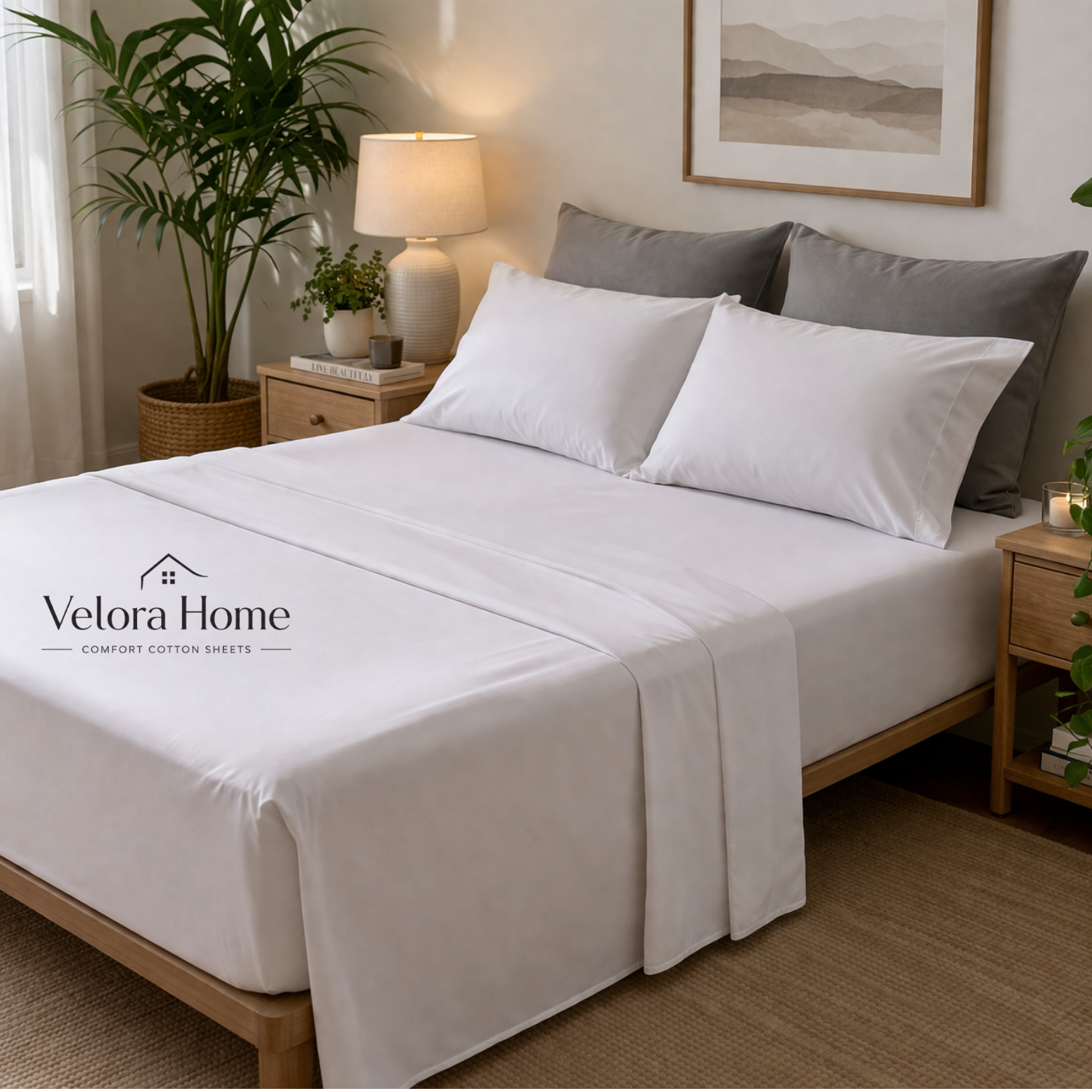 Velora Home™ 250 Thread Count Comfort Cotton Sheet Sets