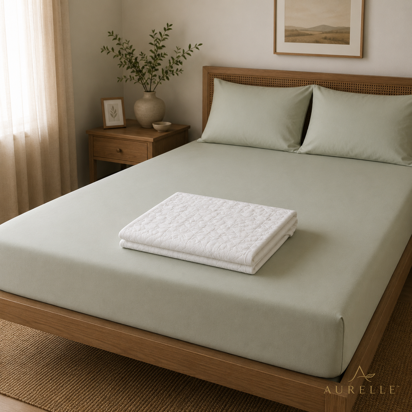 Aurelle™ TENCEL™ Lyocell Waterproof Mattress Protector