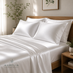 Luxury Aurelia TENCEL™ sheets with a silky smooth feel and breathable comfort